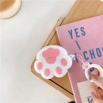 Wholesale Cute Design Cartoon Silicone Cover Skin for Airpod (1 / 2) Charging Case (White Cat Paw)
